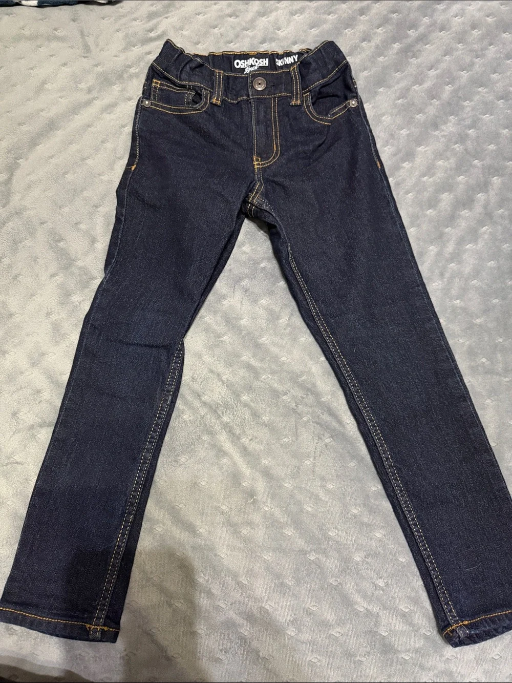 OshKosh B'gosh Dark Blue Skinny Jeans with Contrast Stitching